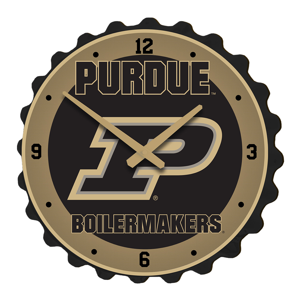 Purdue Boilermakers Bottle Cap Wall Clock