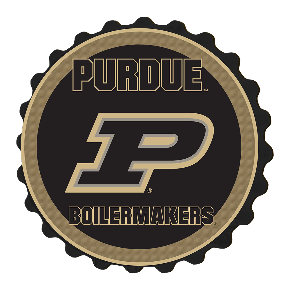 Purdue Boilermakers Bottle Cap Wall Sign