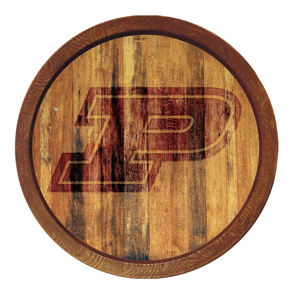 Purdue Boilermakers Branded FAUX Barrel Top Sign