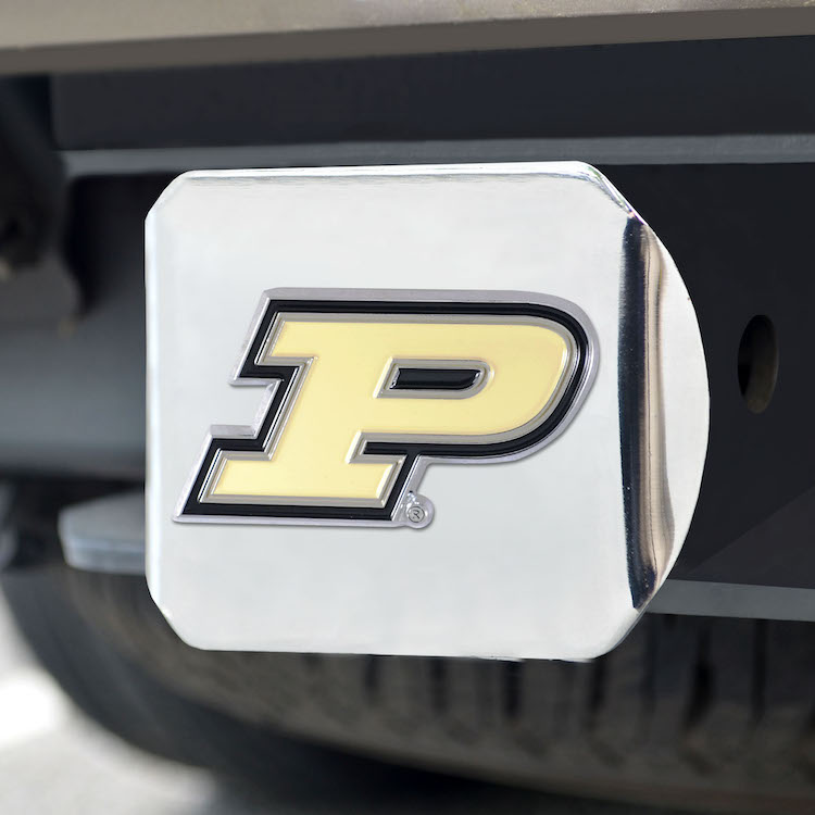 Purdue Boilermakers Color Chrome Trailer Hitch Cover