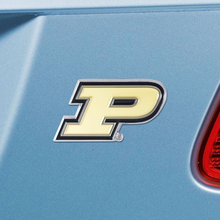 Purdue Boilermakers Color Metal Auto Emblem