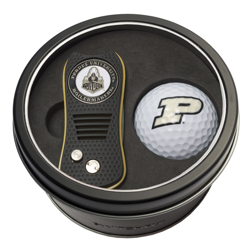 Purdue Boilermakers Switchblade Divot Tool and Golf Ball Gift Pack