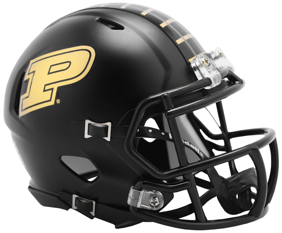 Purdue Boilermakers NCAA Mini SPEED Helmet by Riddell - BLACK