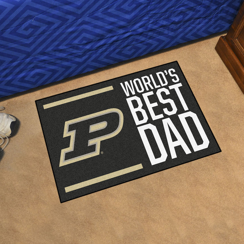 Purdue Boilermakers 20 x 30 WORLDS BEST DAD Floor Mat