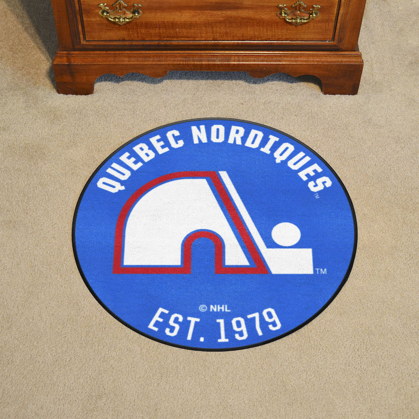 Quebec Nordiques Vintage Roundel Mat - Throwback Logo