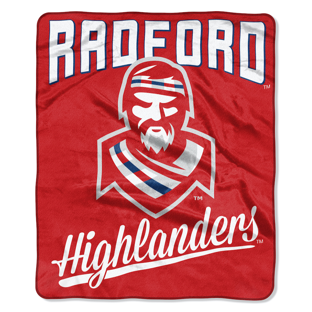 Radford Highlanders Plush Fleece Raschel Blanket 50 x 60