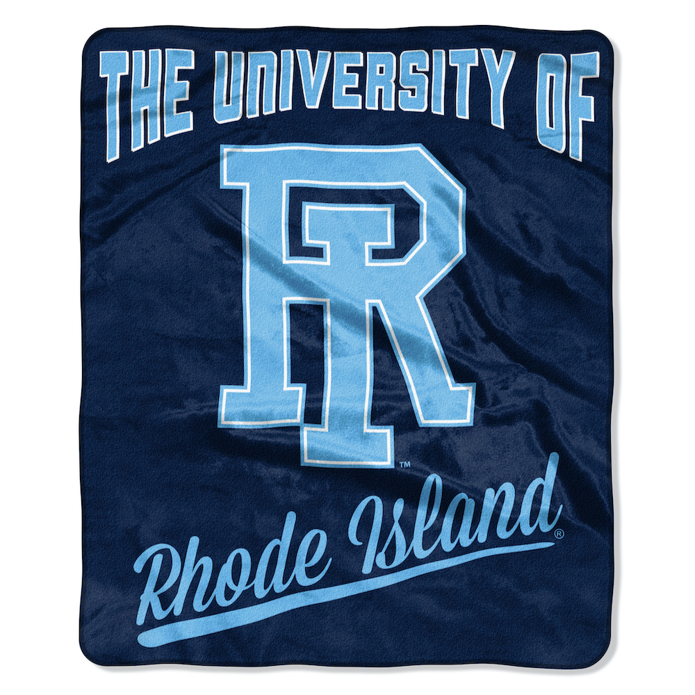 Rhode Island Rams Plush Fleece Raschel Blanket 50 x 60