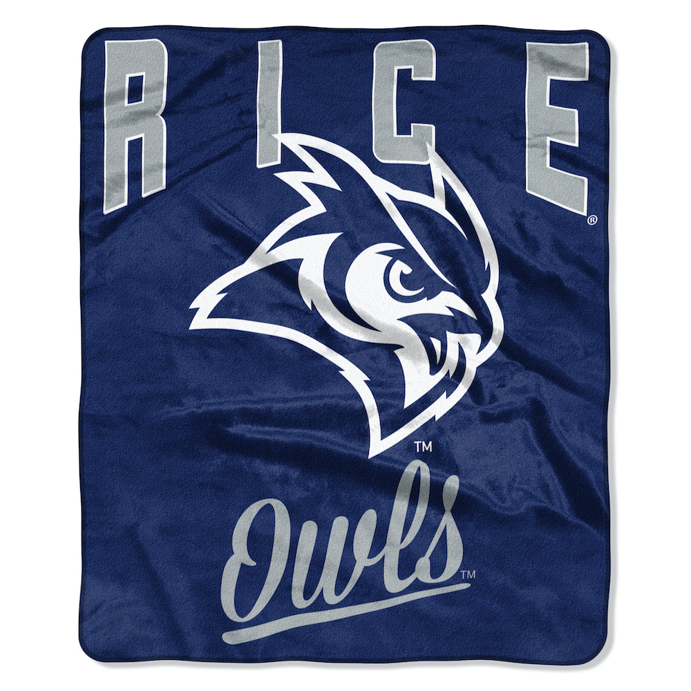 Rice Owls Plush Fleece Raschel Blanket 50 x 60