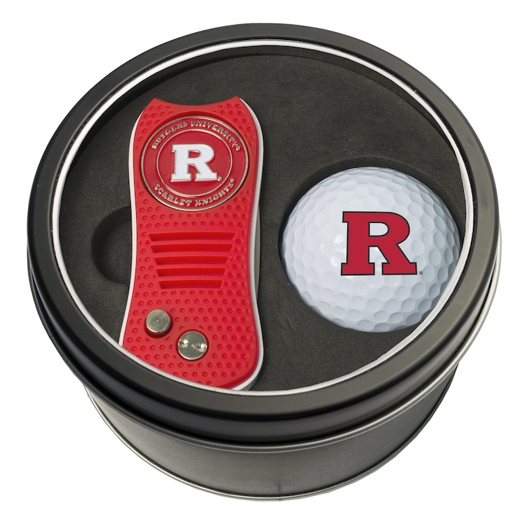 Rutgers Scarlet Knights Switchblade Divot Tool and Golf Ball Gift Pack