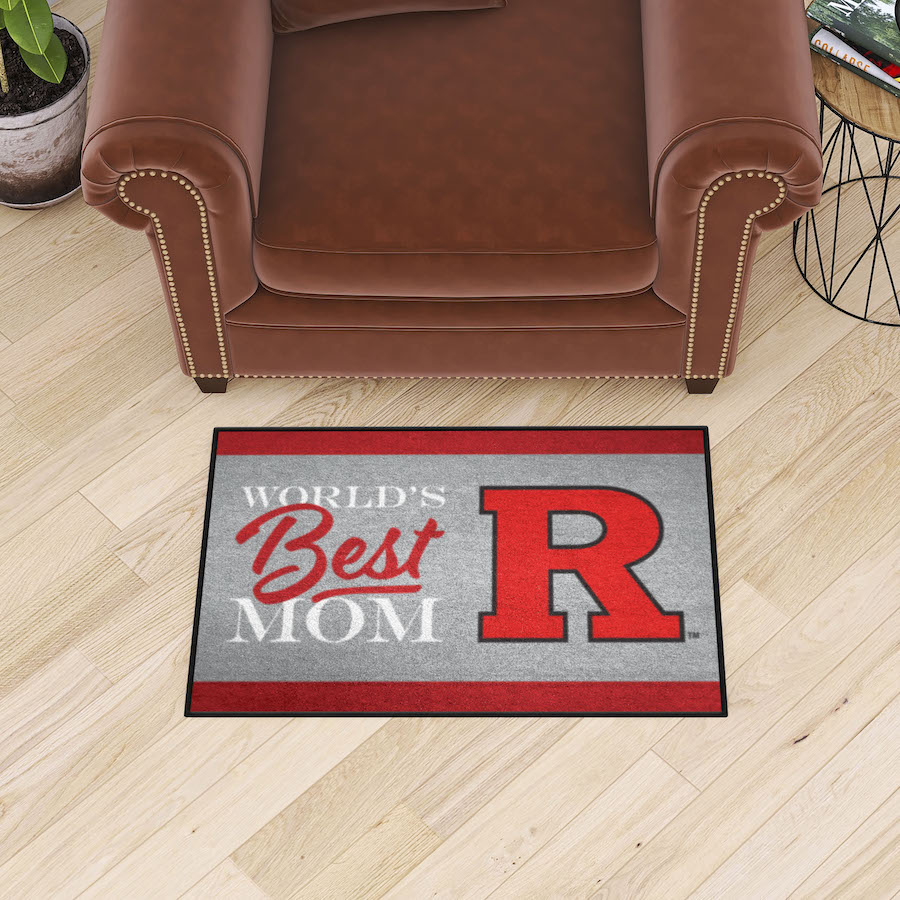 Rutgers Scarlet Knights 20 x 30 WORLDS BEST MOM Floor Mat