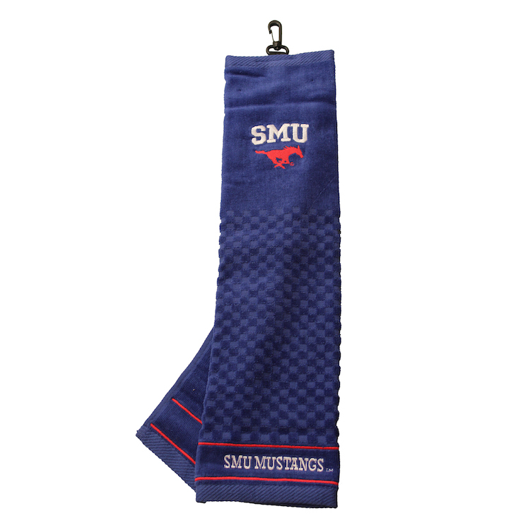 SMU Mustangs Embroidered Golf Towel