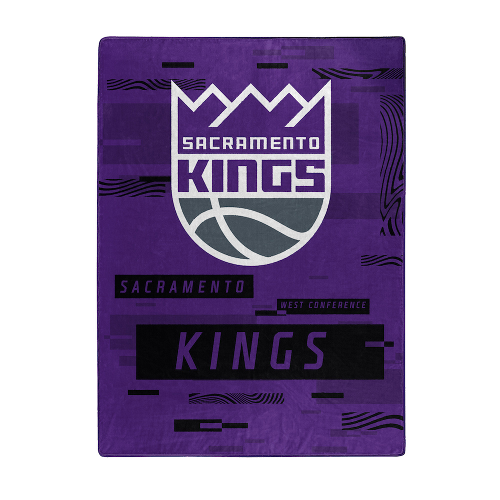 Sacramento Kings Large Plush Fleece Raschel Blanket 60 x 80