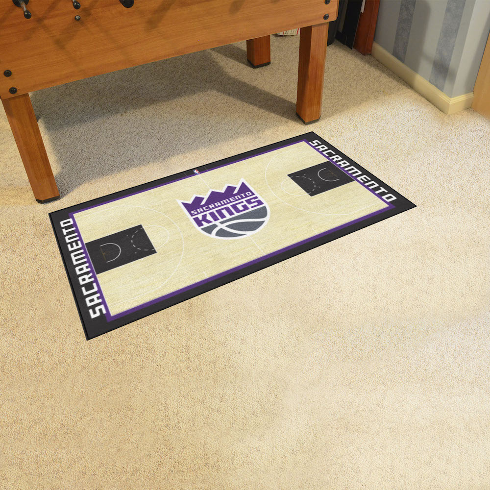 Sacramento Kings 30 x 54 LARGE Basketball Court Carpet Runner