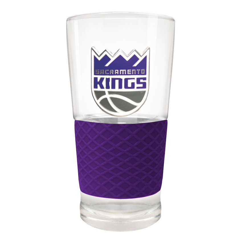 Sacramento Kings 22 oz Pilsner Glass with Silicone Grip