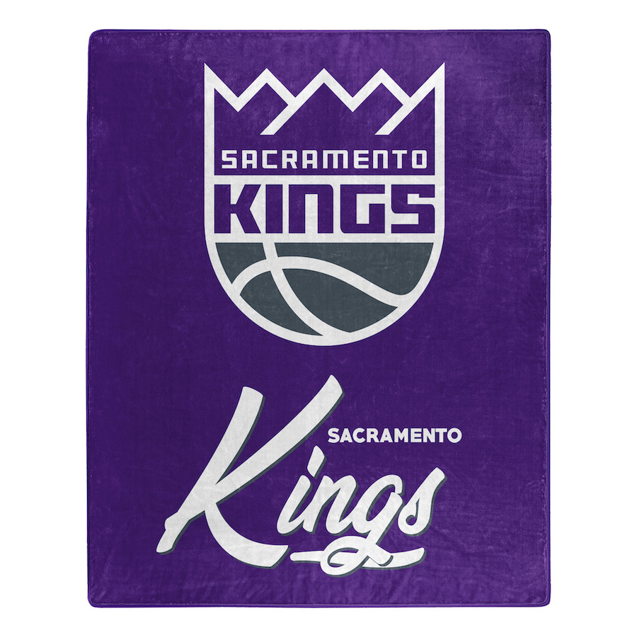 Sacramento Kings Plush Fleece Raschel Blanket 50 x 60