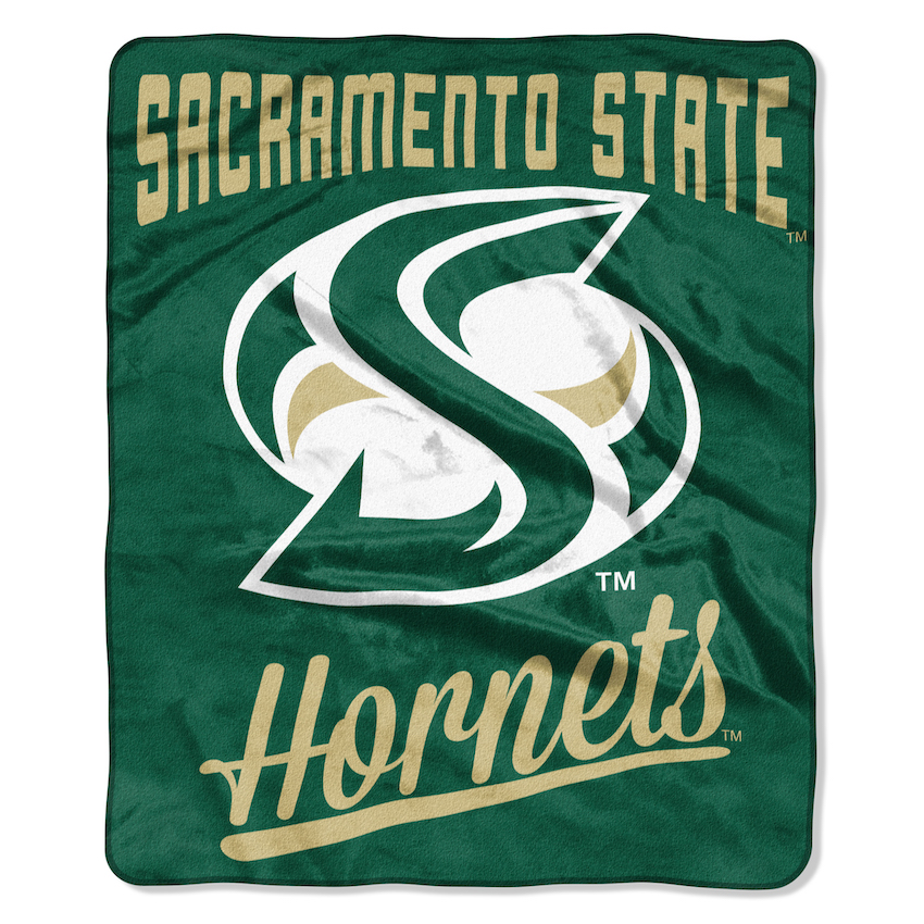 Sacramento State Hornets Plush Fleece Raschel Blanket 50 x 60