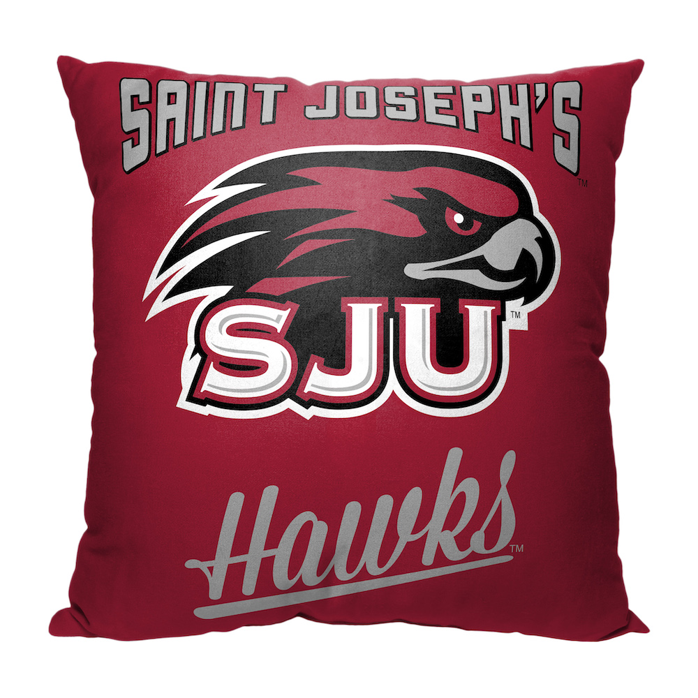 Saint Josephs Hawks ALUMNI Decorative Throw Pillow 18 x 18 inch