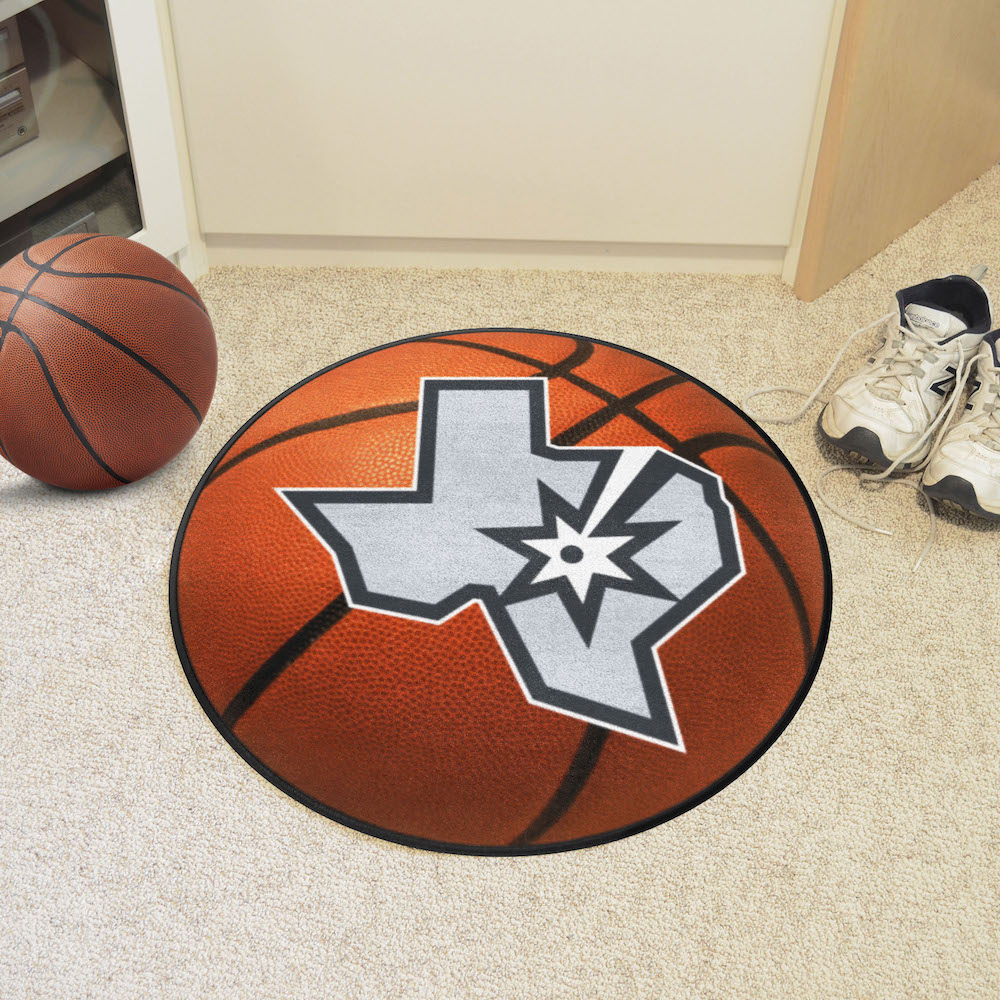 San Antonio Spurs BASKETBALL Mat - 2nd Logo