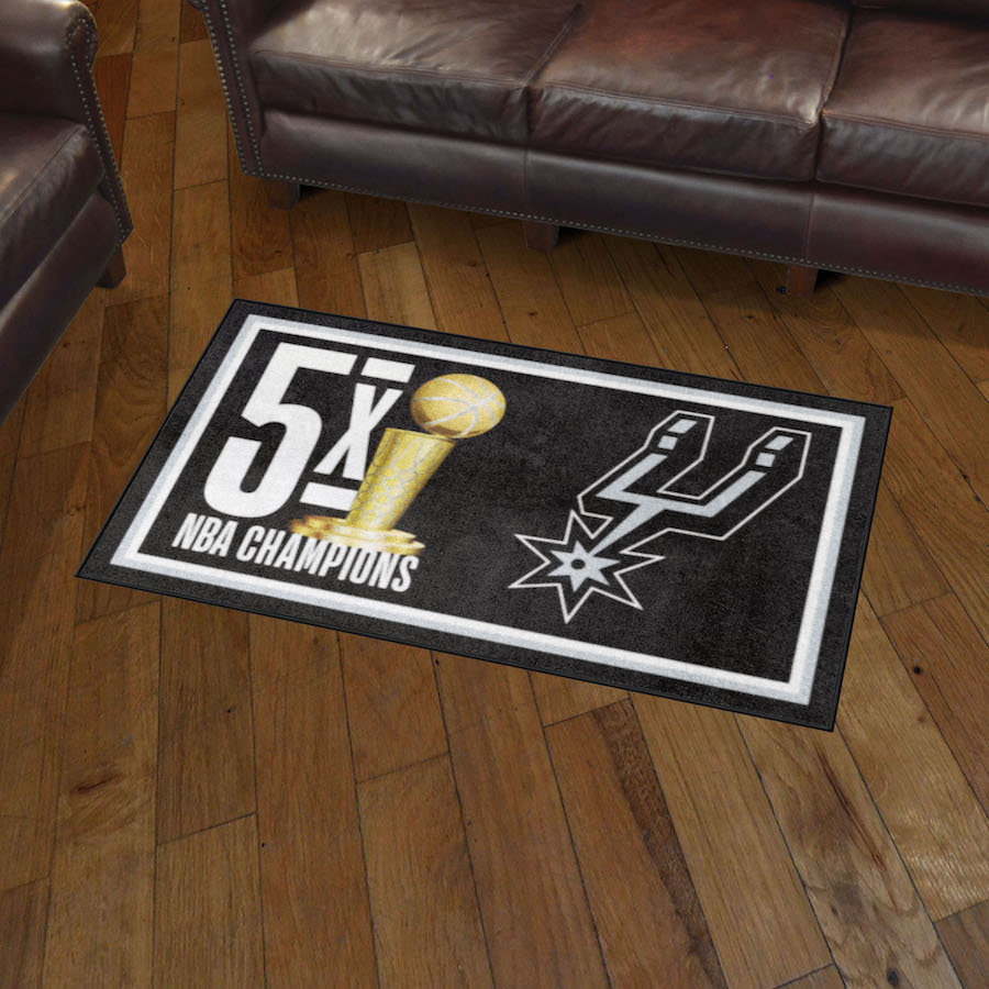 San Antonio Spurs 3 x 5 DYNASTY Area Rug