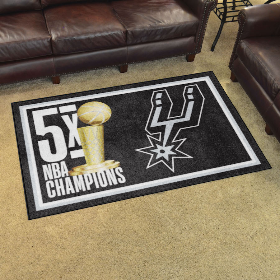 San Antonio Spurs 4 x 6 DYNASTY Area Rug