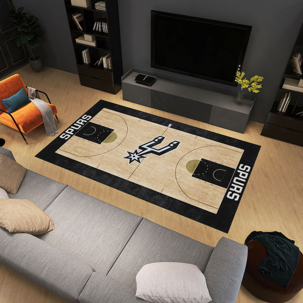 San Antonio Spurs 6x10 Ft Ultra Plush Area Rug