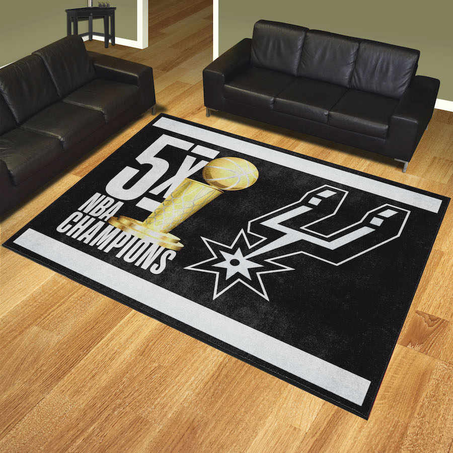 San Antonio Spurs 8 x 10 DYNASTY Area Rug