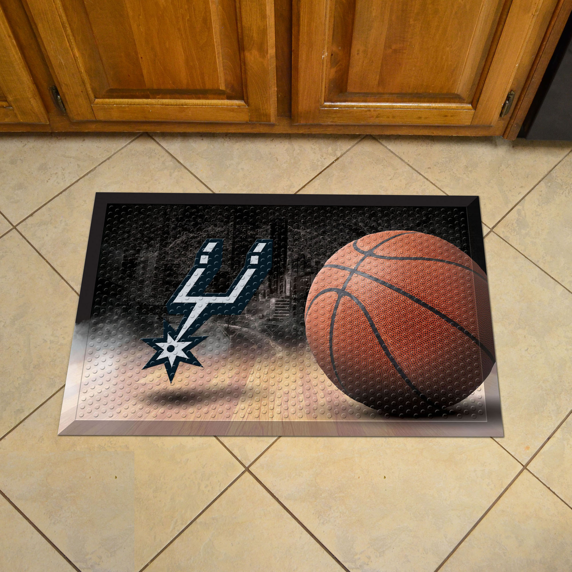 San Antonio Spurs Ball Style SCRAPER Door Mat