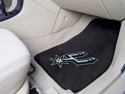 San Antonio Spurs Car Floor Mats 18 x 27 Carpeted-Pair