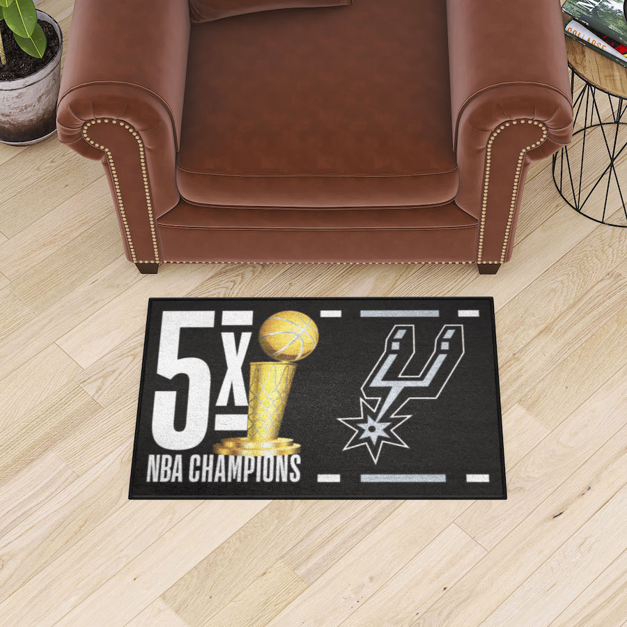 San Antonio Spurs DYNASTY Floor Mat - 20 x 30 inch Starter style