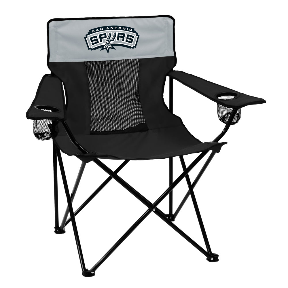 San Antonio Spurs ELITE logo folding camp style chair
