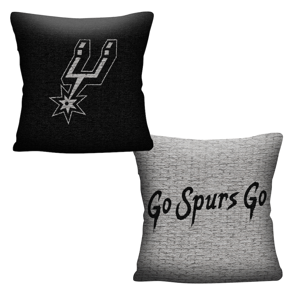 San Antonio Spurs Double Sided INVERT Woven Pillow