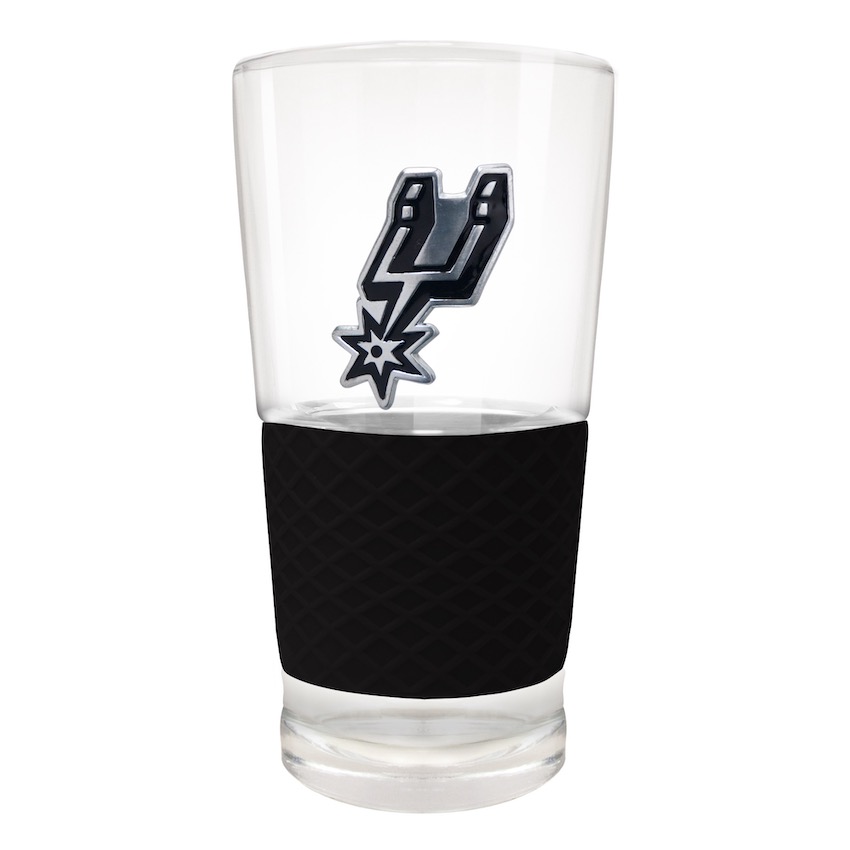 San Antonio Spurs 22 oz Pilsner Glass with Silicone Grip