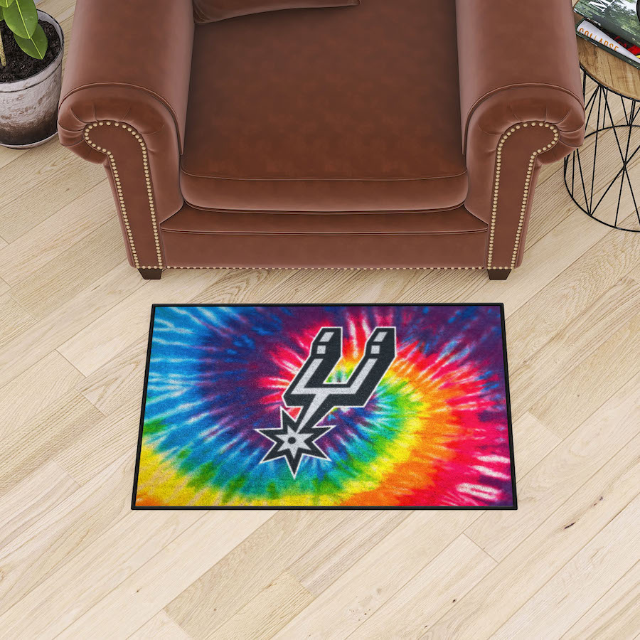 San Antonio Spurs TIE-DIE 20 x 30 Starter Floor Mat