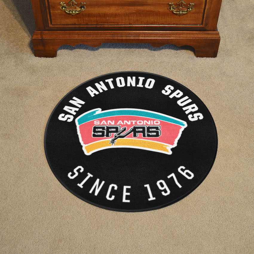 San Antonio Spurs Vintage Roundel Mat - Throwback Logo