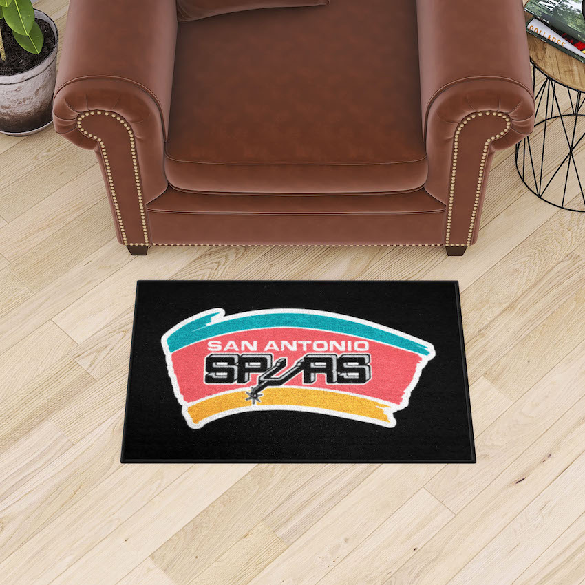 San Antonio Spurs Vintage 20 x 30 STARTER Floor Mat - Throwback Logo