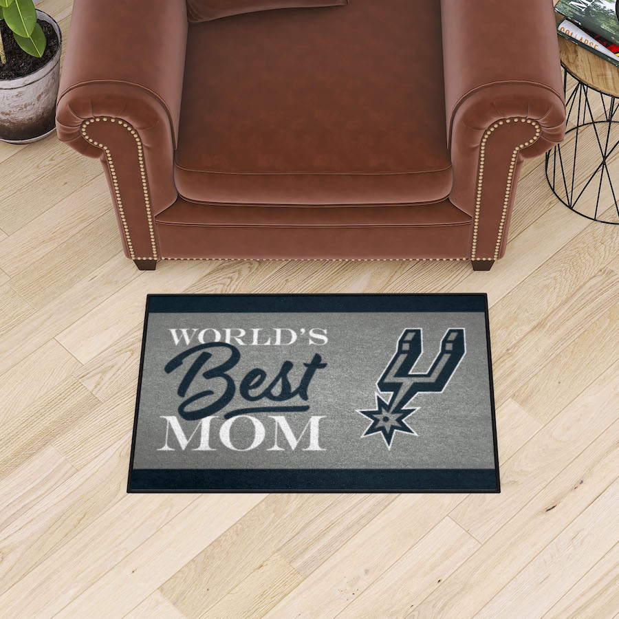 San Antonio Spurs 20 x 30 WORLDS BEST MOM Floor Mat