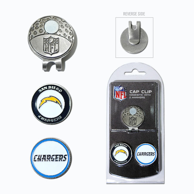 Los Angeles Chargers Hat Clip With 2 Ball Markers