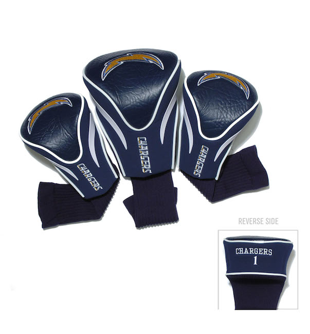 Los Angeles Chargers 3 Pack Contour Headcovers
