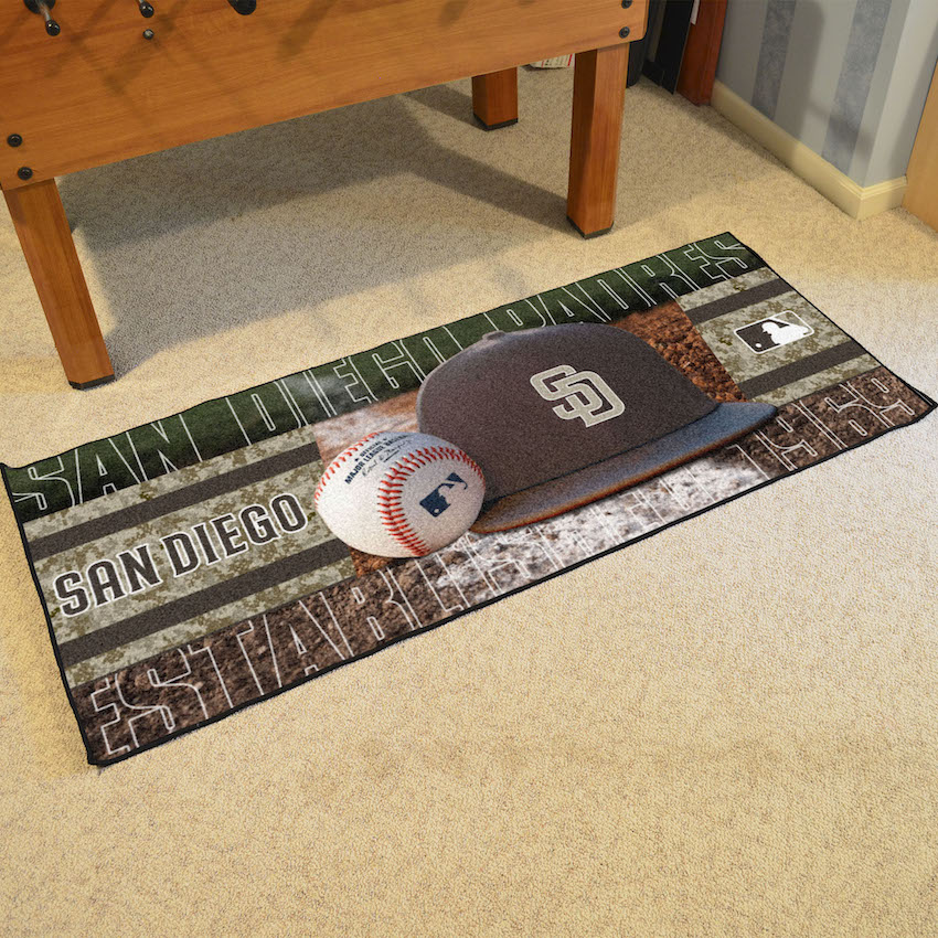 San Diego Padres ALT LOGO 30 x 72 Baseball Carpet Runner