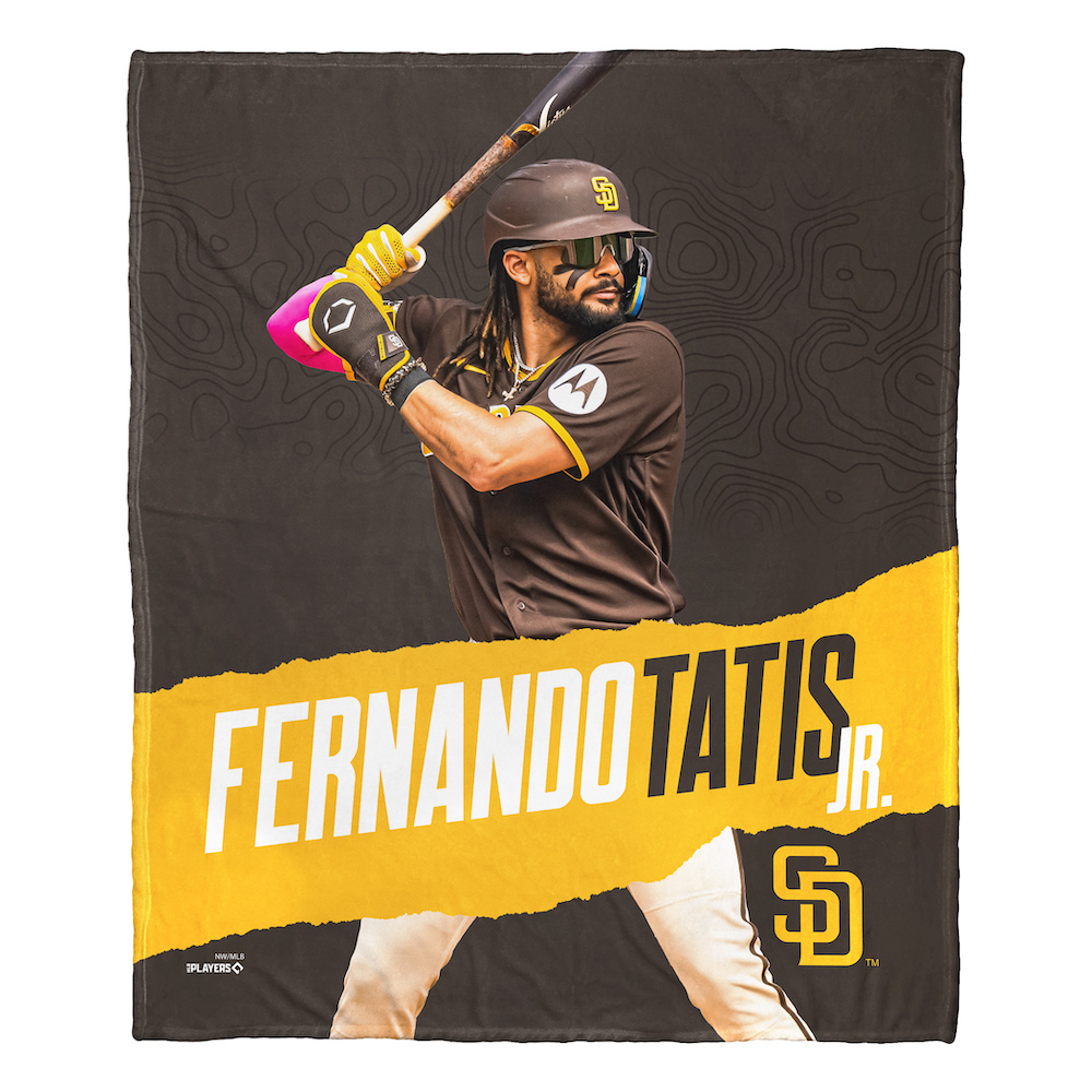 San Diego Padres Fernando Tatis Jr. Silk Touch Throw Blanket 50 x 60 inch