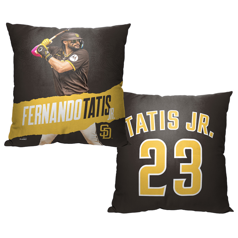 San Diego Padres Fernando Tatis Jr. Decorative Throw Pillow 18 x 18 inch