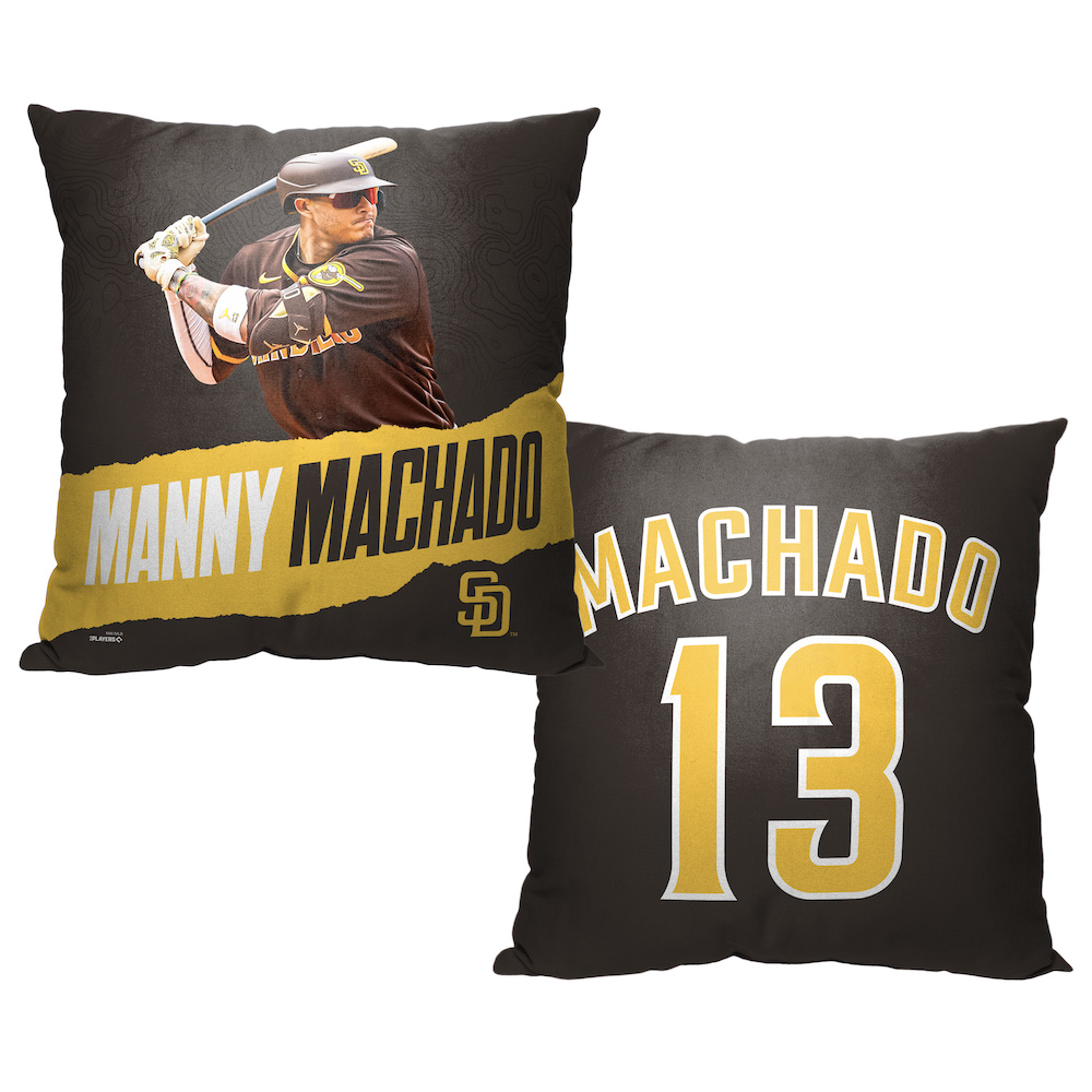 San Diego Padres Manny Machado Decorative Throw Pillow 18 x 18 inch