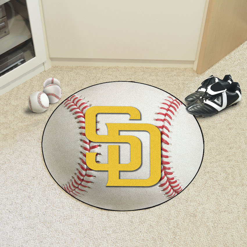 San Diego Padres Round Baseball Mat