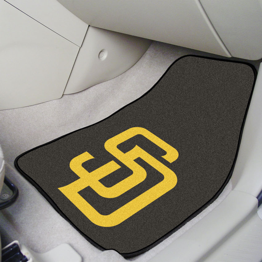 San Diego Padres Car Floor Mats 18 x 27 Carpeted-Pair