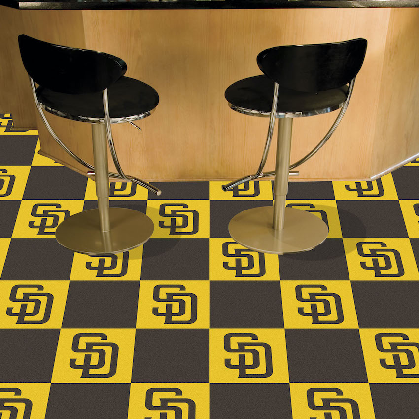 San Diego Padres Carpet Tiles 18x18 in.