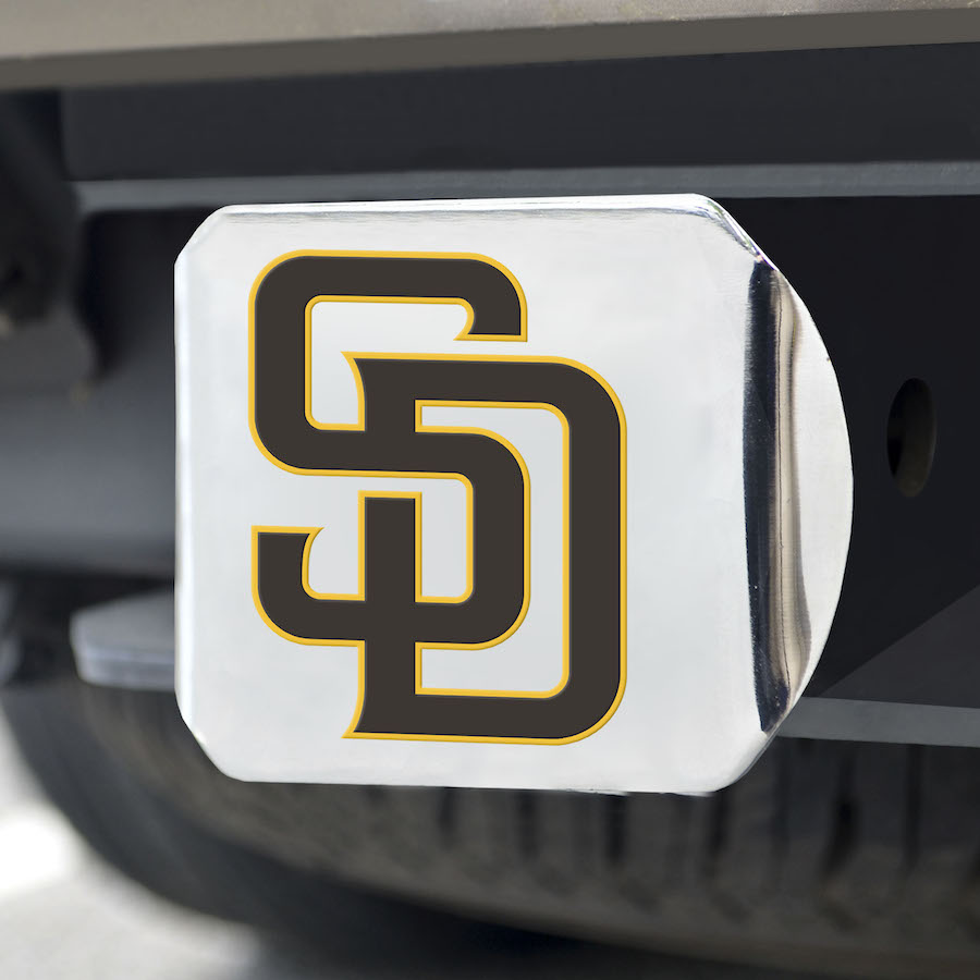 San Diego Padres Color Chrome Trailer Hitch Cover