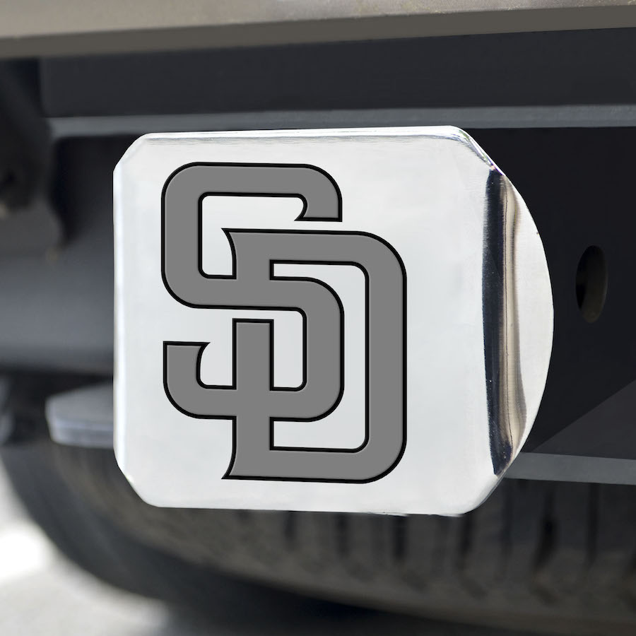 San Diego Padres Chrome Trailer Hitch Cover