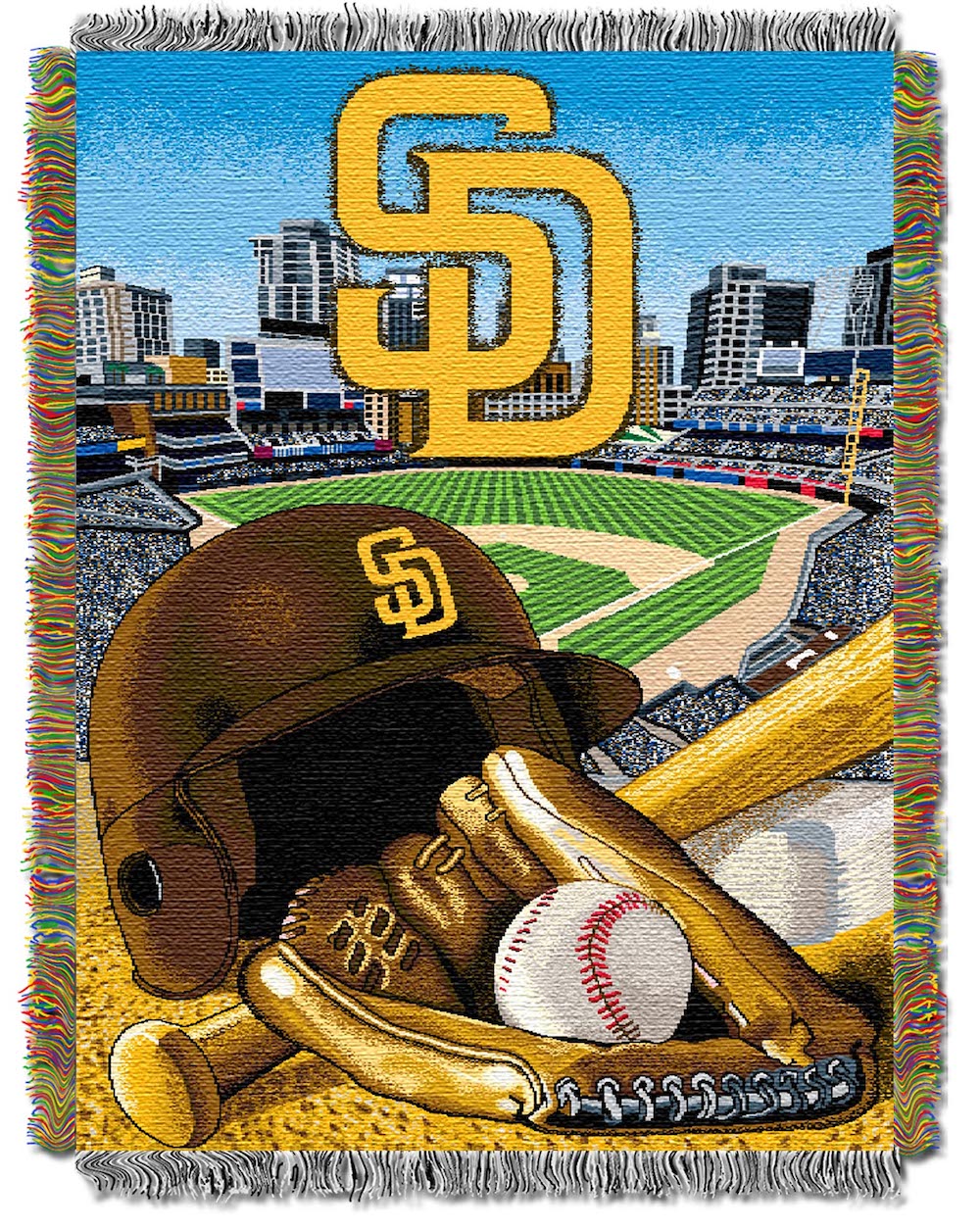 San Diego Padres Home Field Advantage Series Tapestry Blanket 48 x 60