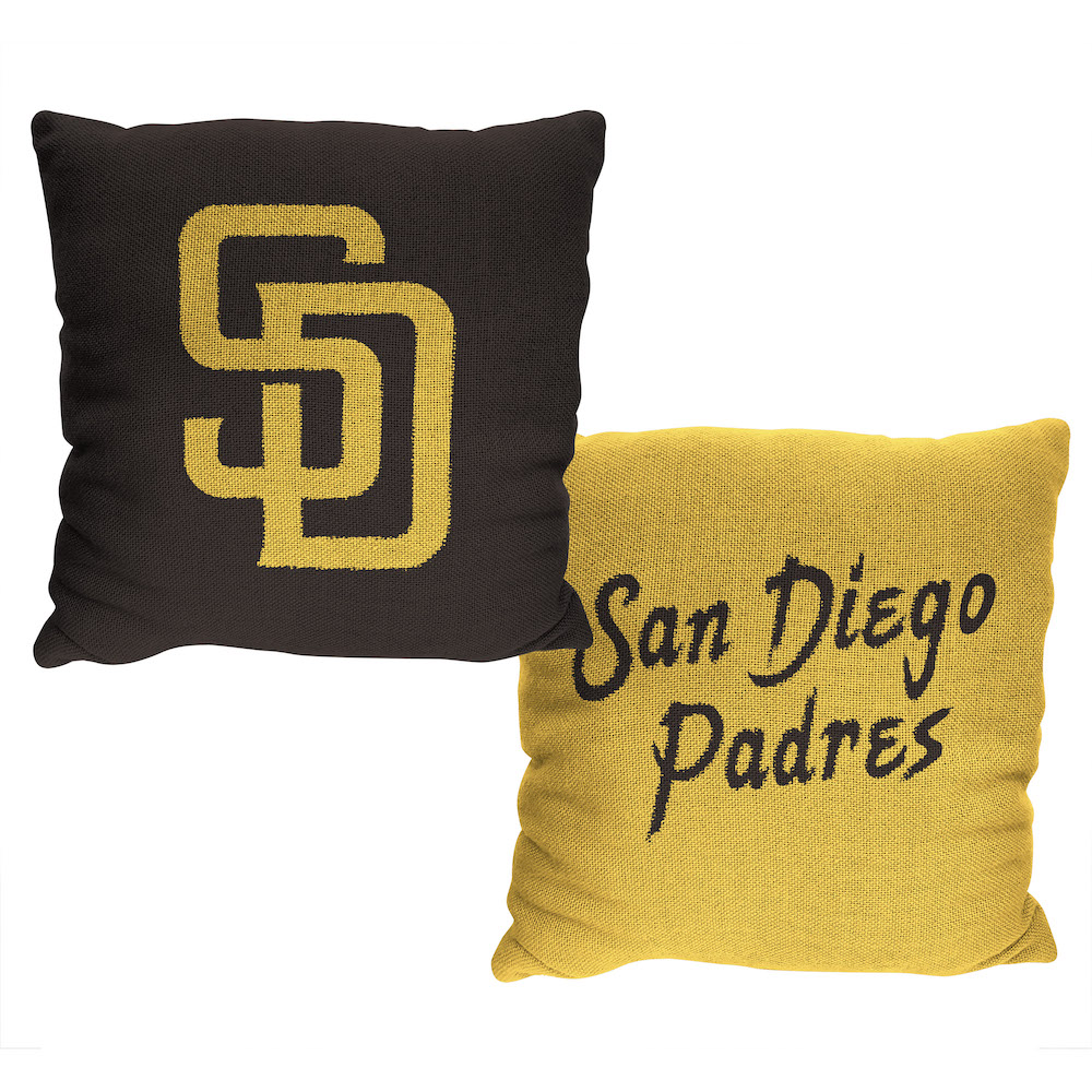 San Diego Padres Double Sided INVERT Woven Pillow