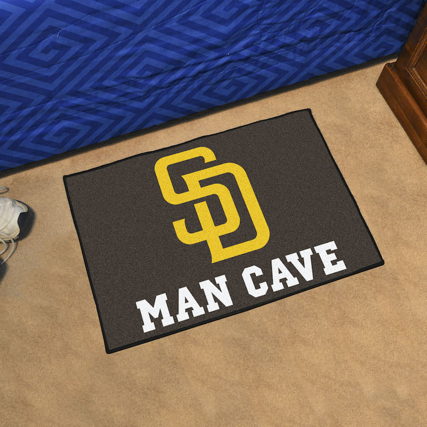 San Diego Padres MAN CAVE 20 x 30 STARTER Floor Mat